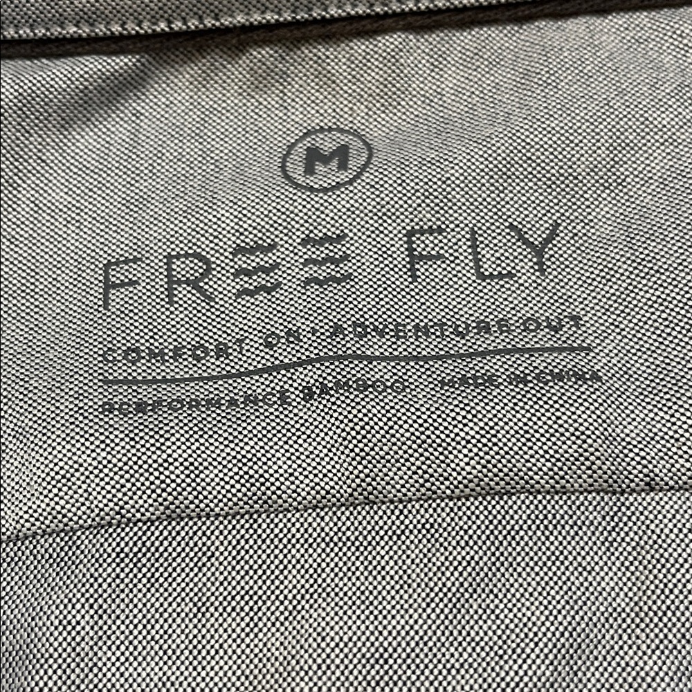 Free Fly Men’s Grey Short Sleeve Button Down Shirt Size M - Picture 5 of 8